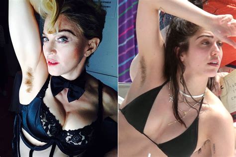 Madonna Armpit Hair Selfie Telegraph