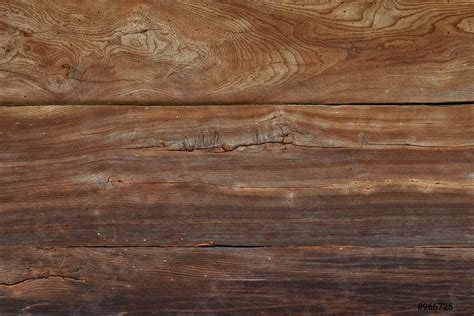 Vintage Wooden Panel With Horizontal Planks And Gaps Stock Photo