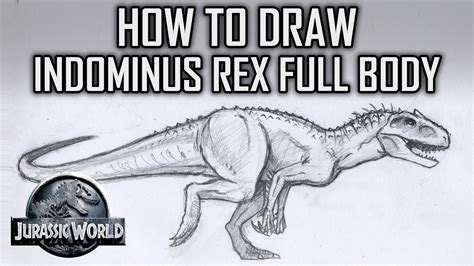 Level Indominus Rex Step By Step Video On How To Draw Indominus My