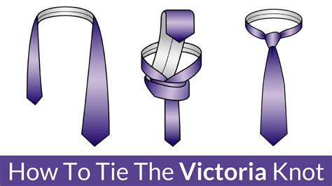 How To Tie The Victoria Knot Four In Hand Larger Cousin Tying A Tie