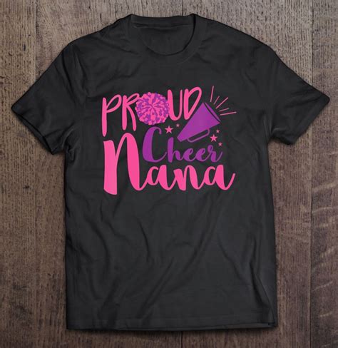 Womens Proud Cheer Nana Cheerleading Cheer Grandma