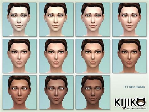 Skin Tones And Default Tuning At Kijiko Sims 4 Cc Skin
