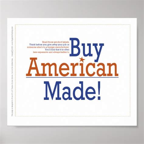 Buy American Made Poster Zazzle