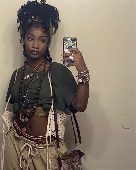 Xyah On Instagram “i’m What’s Best 4 U” In 2022 Earthy Outfits Black Girl Hippie Black