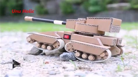 Cara Membuat Mobil Tank Remote Control Dari Kardus Bekas Youtube