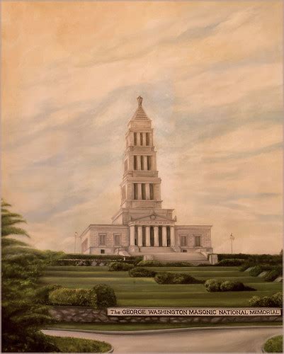 Painting Of The George Washington Masonic National Memoria Flickr
