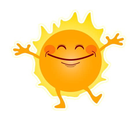 Happy Sunshine Vector Clipart Image Free Stock Photo Public Domain