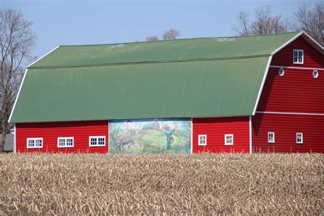 To Behold The Beauty Mural Barn Near Marshall Michigan