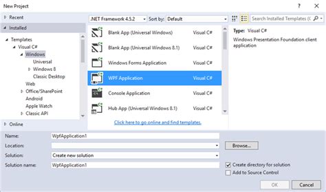 Using Visual Studio Templates Getting Started With Wpf Componentone