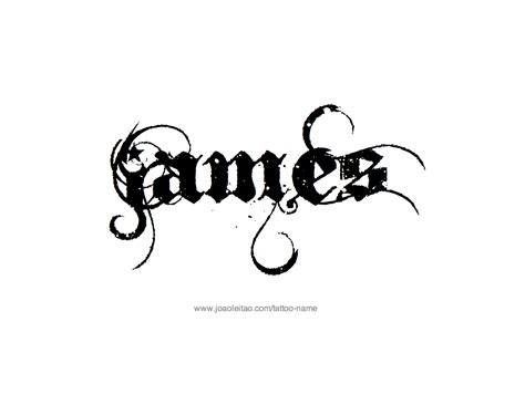 The Name James Tattoos Smallfashiondesignstudioworkspace