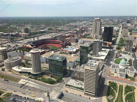 St. Louis view from Arch - [2436x1125] - [OC] : r/CityPorn