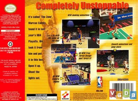 Nba In The Zone 2000 Vgdb Vídeo Game Data Base