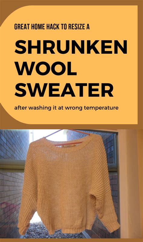 Great Home Hack To Resize A Shrunken Wool Sweater After Washing It At