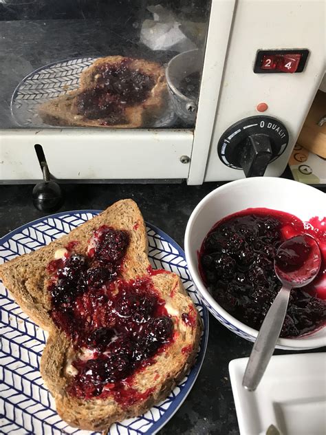 Week 36 Preserved Bramble Blackerry Jam With Fruit From Our Garden