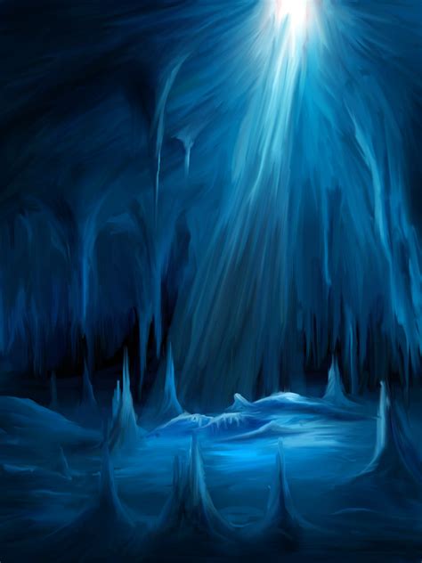 Speedpaint Ice Cave By Pan Pks On Deviantart