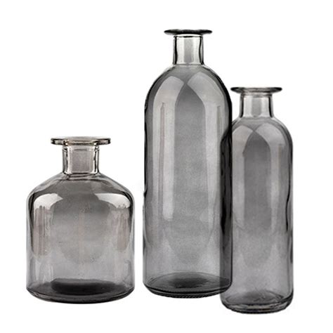 Home Decorative Nordic Glass Bottle Flower Vases Set Of 3 Shop Today