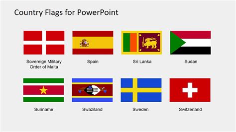 Country Flags Clipart For Powerpoint S To Z Slidemodel