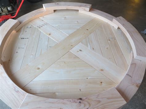 Custom made to your specifications: Ana White | Round X Base Pedestal Dining Table - DIY Projects