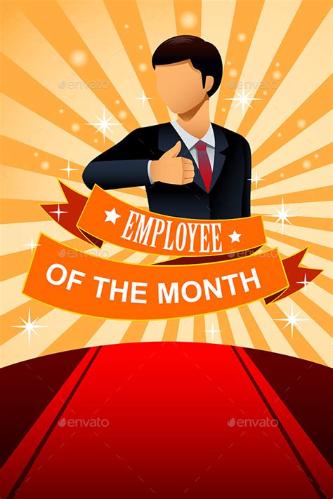Employee Of The Month Frame Template