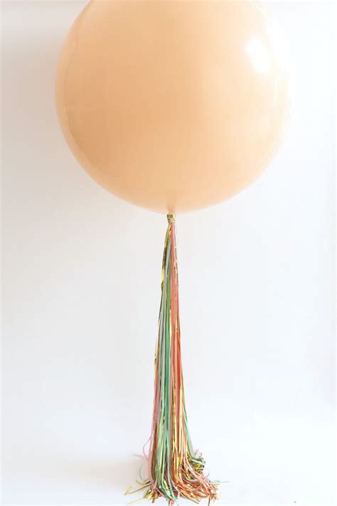 Easiest Quickest Balloon Tassel Tail Ever Balloon Tassel Balloon