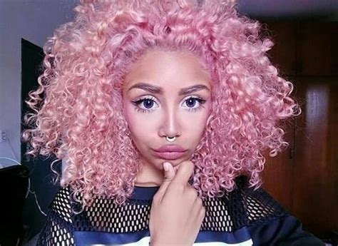 Naturally Fabulous Natural Hair Styles Hair Color Pink Curly Hair