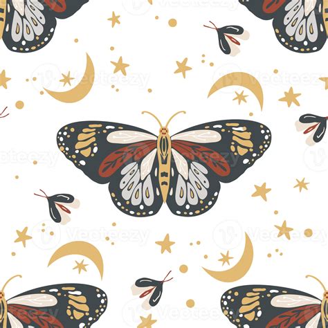Free Boho Butterfly Pattern Seamless 23376569 Png With Transparent