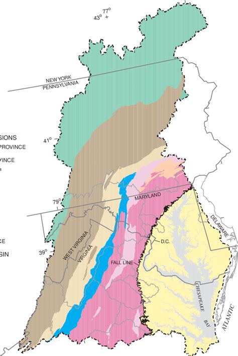 Physiographic Provinces In The Chesapeake Bay Watershed Download