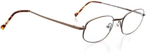 Optical Eyewear Oval Shape Metal Full Rim Frame Prescription Eyeglasses Rx Bronze Brown