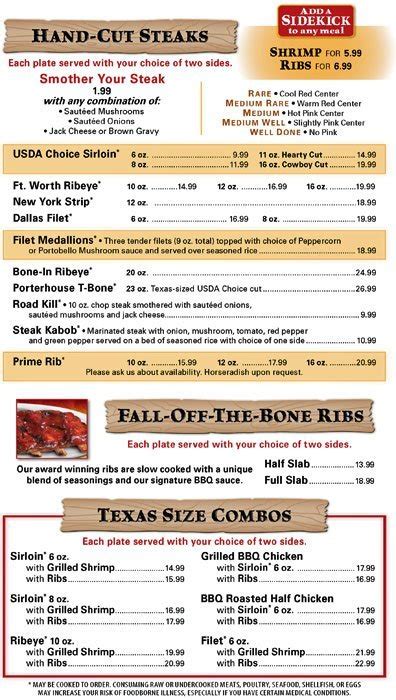 Texas roadhouse has a legendary lunch menu with several items to choose from, some of which may not be readily available in all locations. Texas Roadhouse Dessert Menu : Texas Roadhouse | Texas roadhouse, Texas, Restaurant review ...
