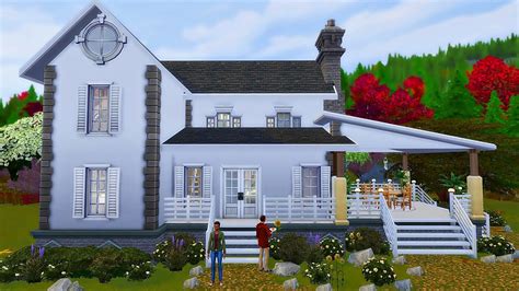 The Sims 4 Speed Build House With Terrace Base No Cc Youtube
