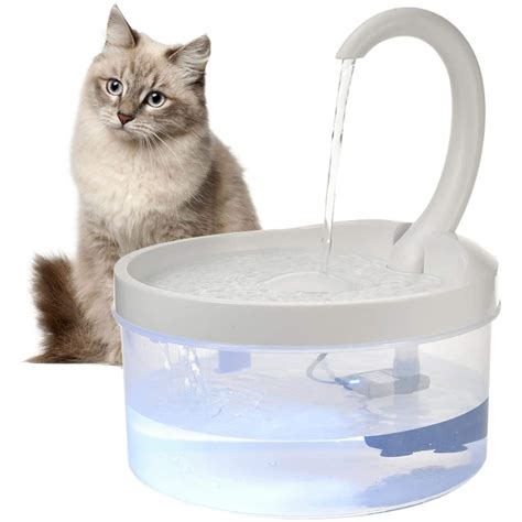 Pet Fountain 67oz2l Led Automatic Cat Water Fountain Dog Water