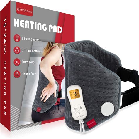 Upgraded Heating Pad For Back Pain Relief Comfytemp Xl