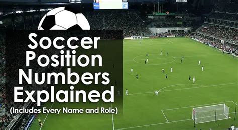 Soccer Position Numbers Explained Every Name And Role