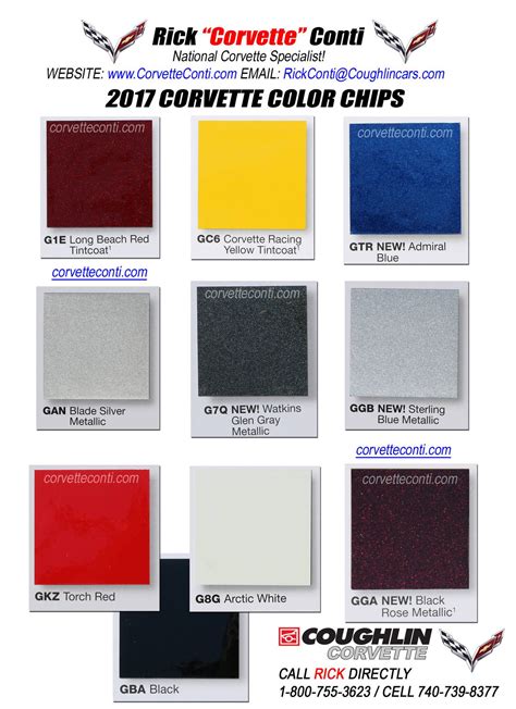 Image Result For Chevy Camaro Paint Colors Corvette Color Chip Color