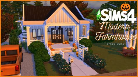 Fall Modern Farmhouse 🍁🍂 The Sims 4 Speed Build No Cc Youtube