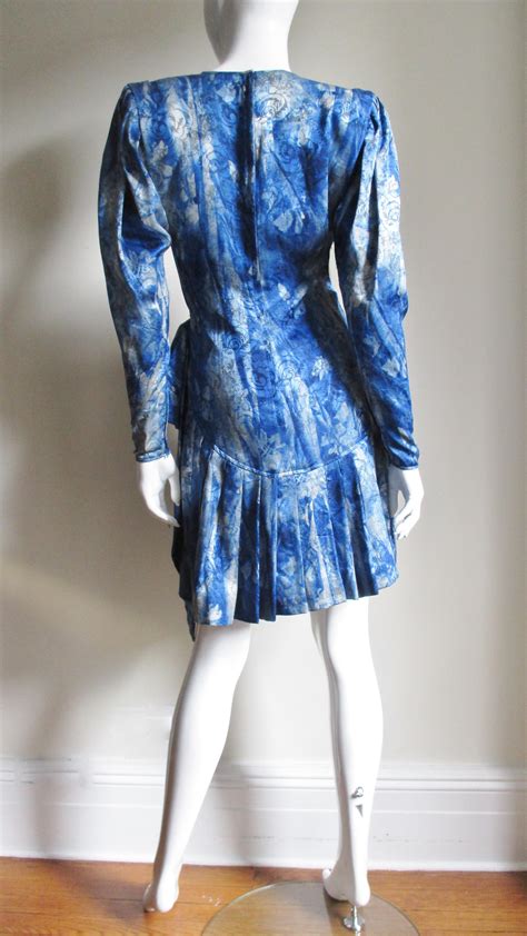 Emanuel Ungaro 1980s Wrap Silk Dress For Sale At 1stdibs 80s