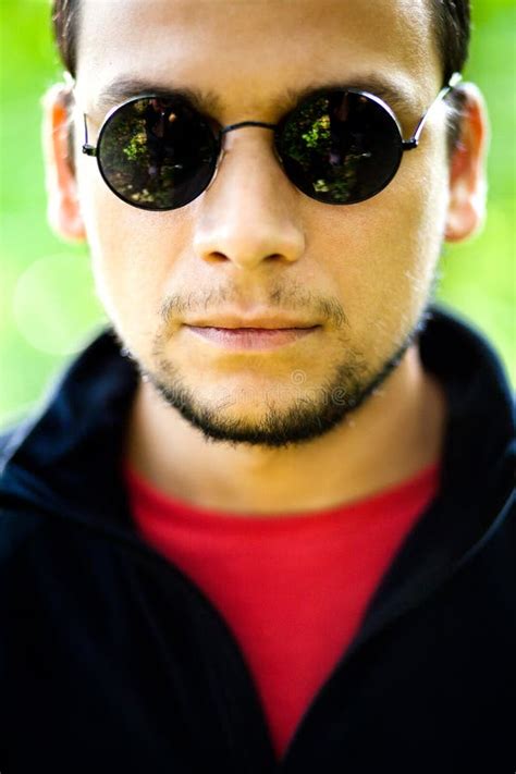 Cool Guy Wearing Sunglasses Stock Image Image Of Sunglasses Wear