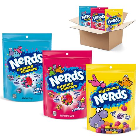 Buy NERDS Gummy Clusters Variety Pack | Rainbow Gummy Clusters, Very