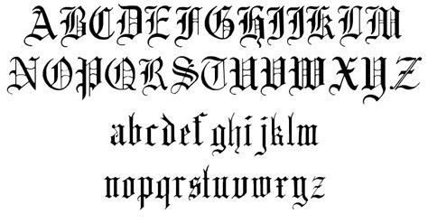English Gothic 17th C Font By Flight Of The Dragon Fontriver