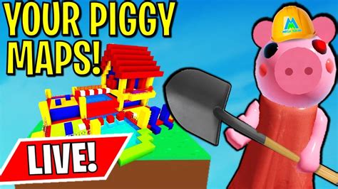 🔴 Roblox Piggy Build Mode Playing Viewers Piggy Maps Live Youtube