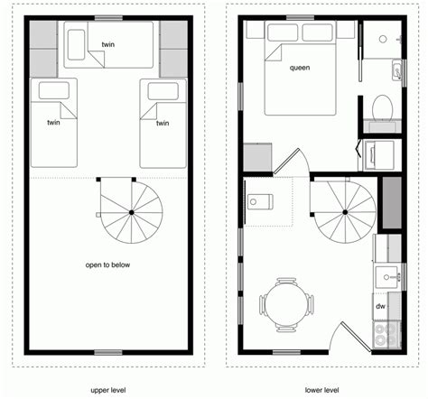 12x24 Twostory 5 Free House Plans Tiny House Plans Tiny House On