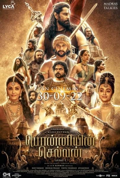 Ponniyin Selvan Part One Tamil Release Date South Africa Movie Showtimes
