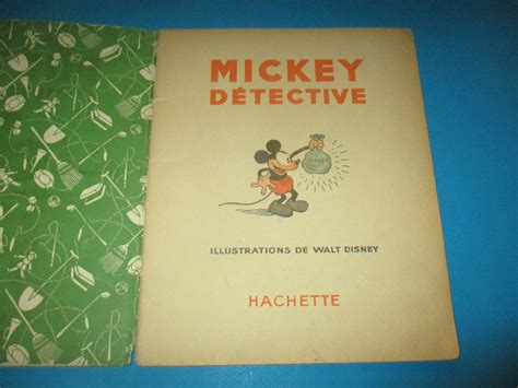 Mickey Détective Walt Disney Hachette 1950 Enfantinalivres Pour