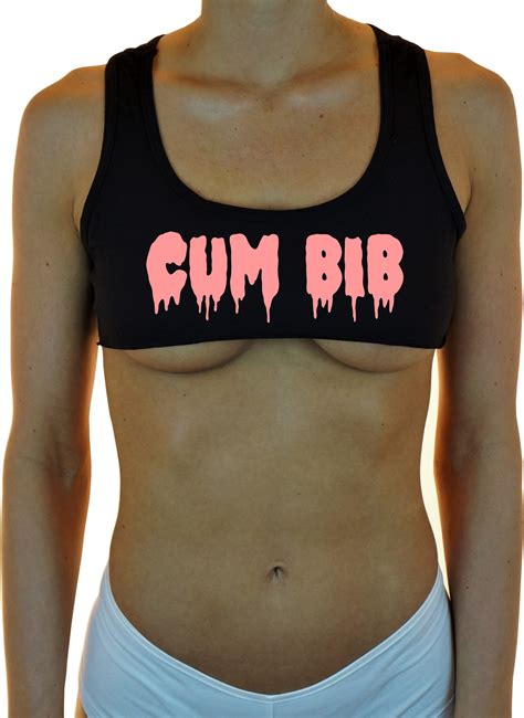 CUM BIB Cut Off Tank Top Crop Top Shirt Womens Sexy Hot Belly Etsy