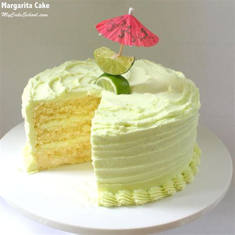 Margarita Cake With Tequila Lime Buttercream My Cake School