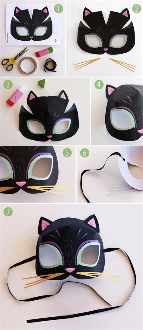 Meow Cat Animal Mask Templates To Print And Play Animal Mask