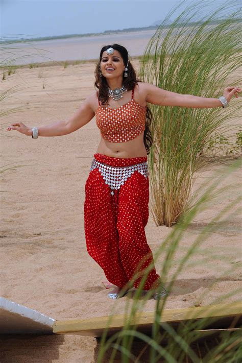Beauty Galore Hd Madhu Sharma Hot Movie Stills Red Ethnic Hot Dress