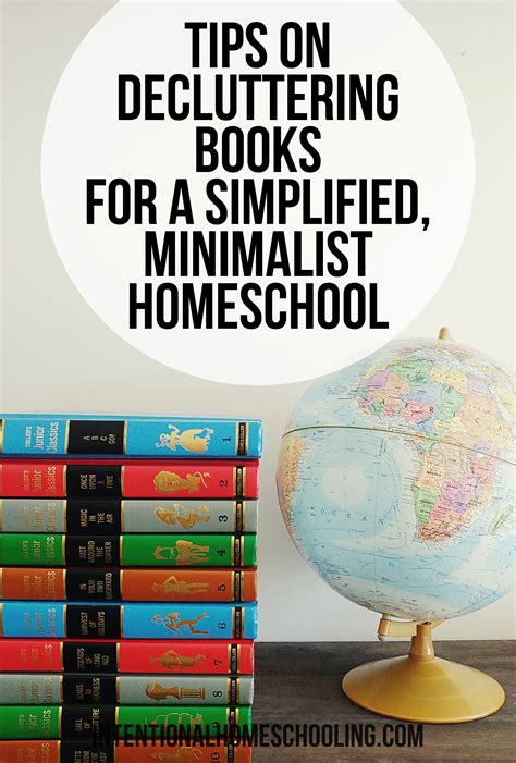 Decluttering Books Minimalist Homeschooling Intentional