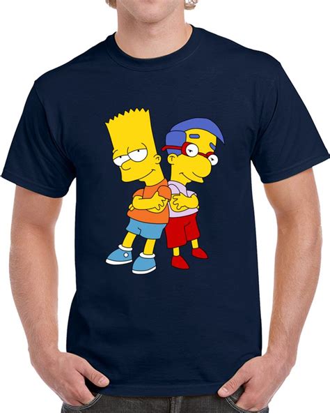 Bart Simpson And Milhouse Van Houten T Shirt T Shirt Shirts
