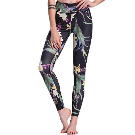 Printed Floral Yoga Fitness Leggings Sportswear Women Workout Leggings Printed Yoga Pants